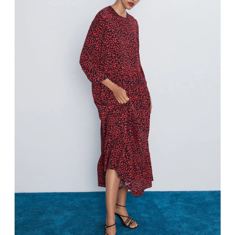 Animal print zara dress